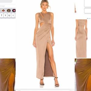 Revolve Chestnut/Champagne Dress - Worn Once